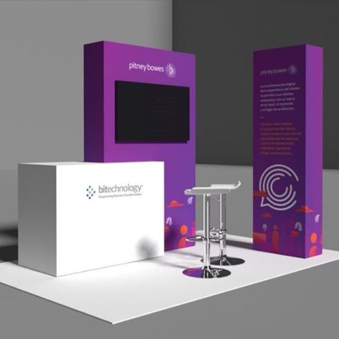 Mock 3d para stand